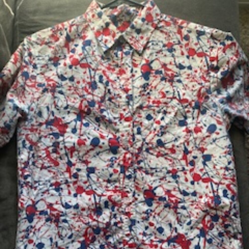 “Splatter Statement: Red, White & Bold”